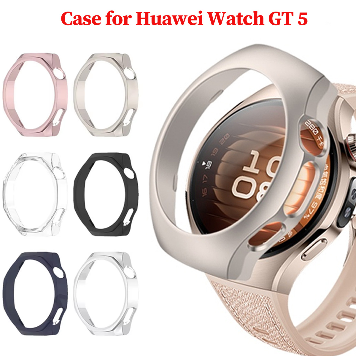 Titan Smartwatch Accessories - Case voor Huawei Horloge GT 5